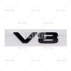 Car Styling 3D V8 ABS Adhesive Emblem Trunk Badge Fender Sticker Body for Defender 90 110 5.0T V8 Octa Black