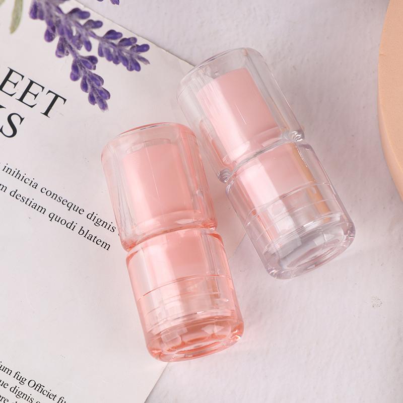 3.5ml Circular Semi Transparent Empty Lip Balm Tubes Lipstick Storage Container Bottle Lip Gloss Travel Makeup Packaging