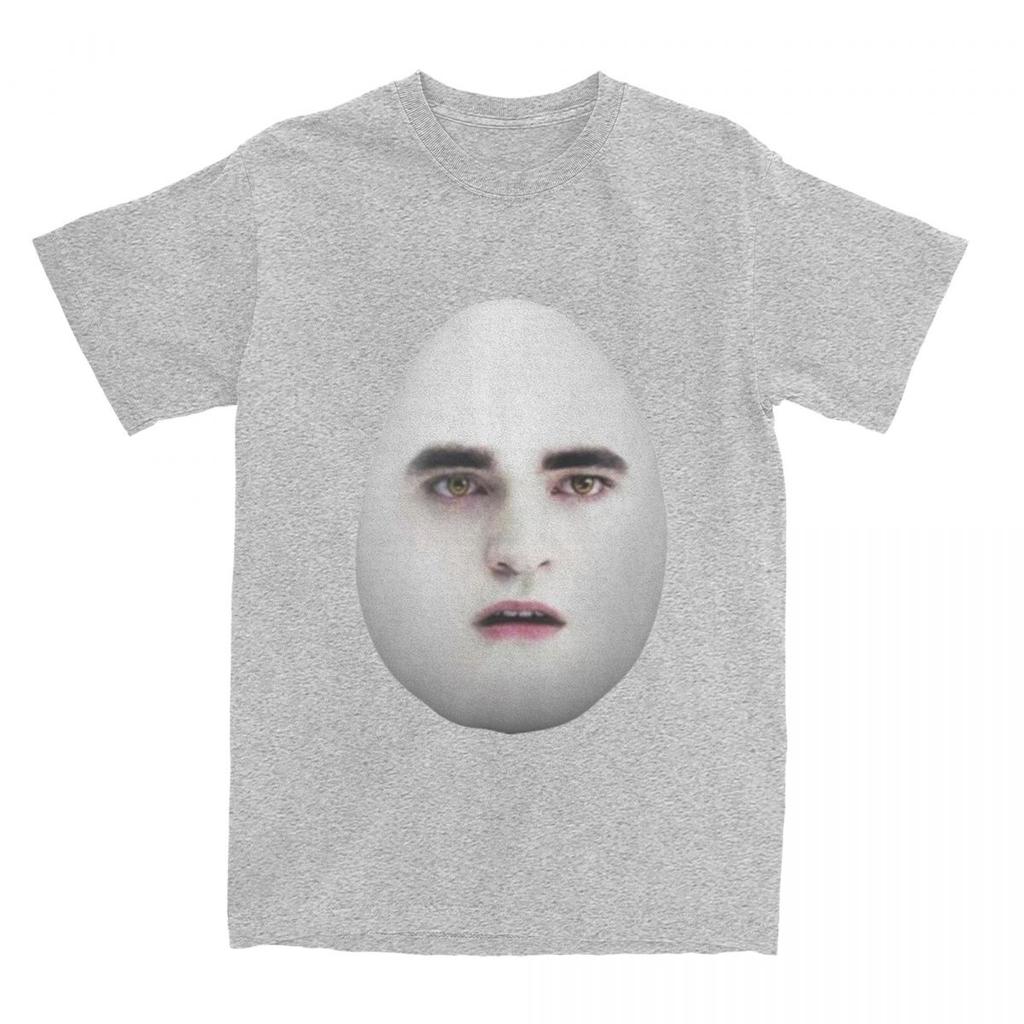 T-shirt Twilight Eggward Mème Drôle T-shirts en Coton Parodie Edward Cullen Robert Pattinson Humour T-shirt Y2K Manches Courtes Haut T-shirts
