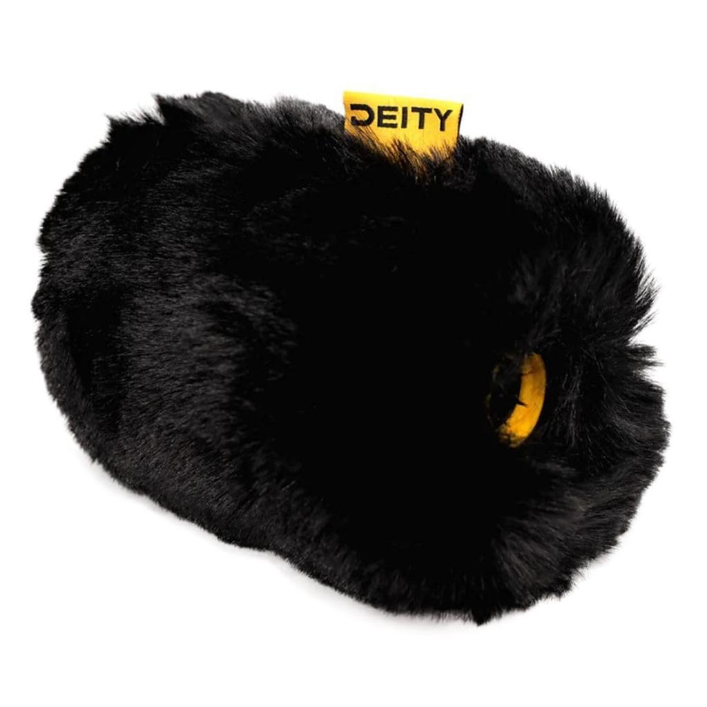 Deity W02 Deluxe Short Hair Windshield for 2S 3S with Internal Rubber Withstands Wind Speeds up to 15 S-Mic Gasket, Km/Hour (Black)