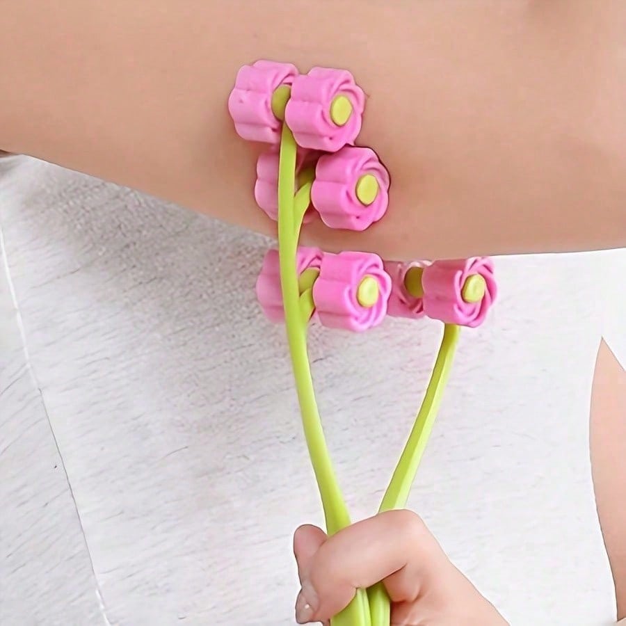 1pcs Handheld Y-Shaped 3d Roller Massager, Facial Lifting And Firming Beauty Device, Portable Facial Massager