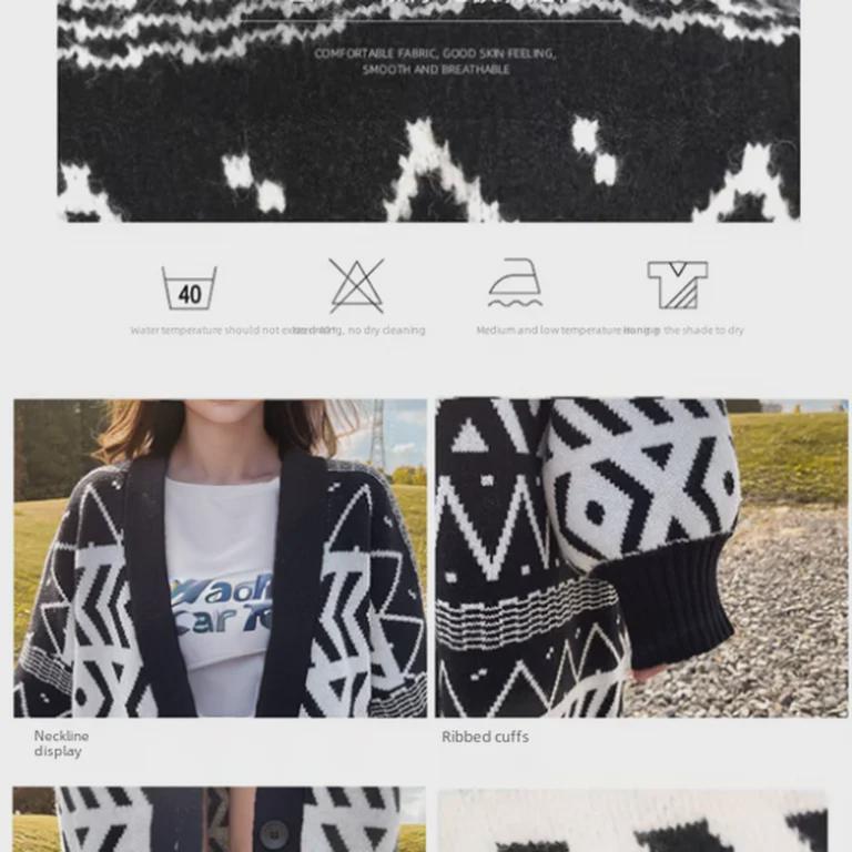 Gemütliche Strickjacke: Damen Midilanger, Lockerer, Überknie-Pullover für Frühfrühling & Herbst 2024