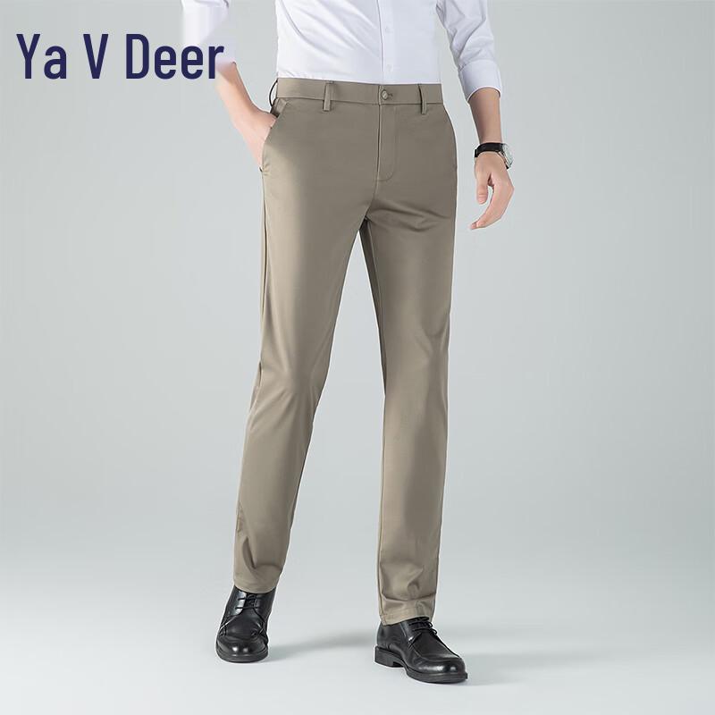 

YALU 2025 Men s Business Casual Ice Silk Anti-bacterial Trousers (YKHDF532) 40