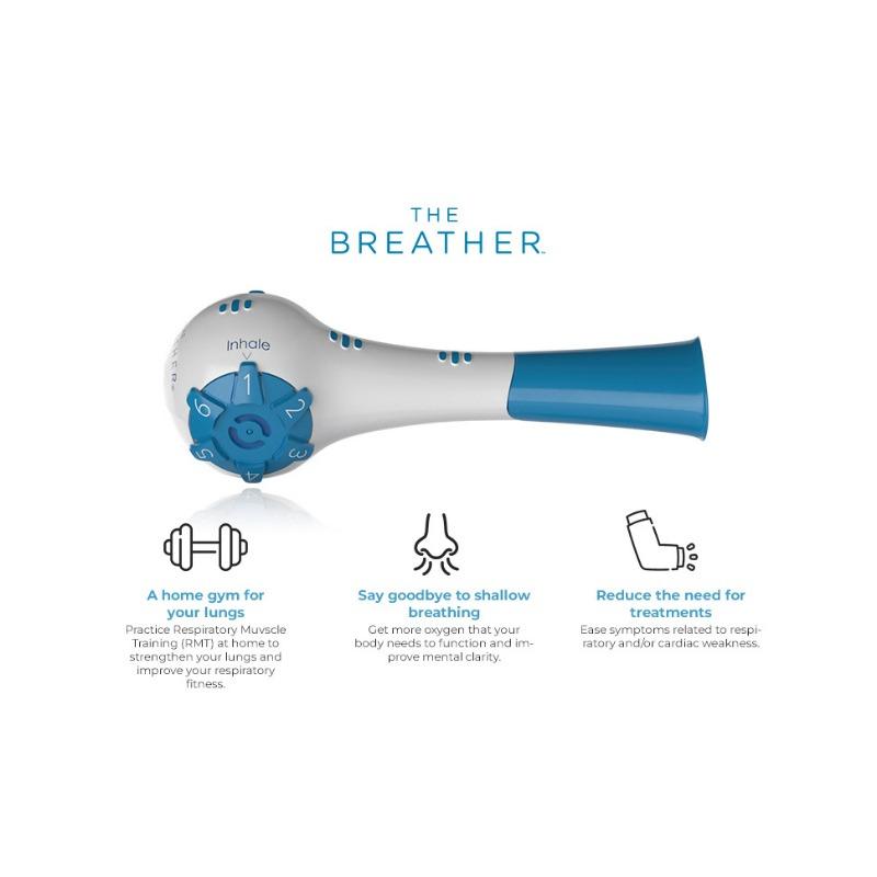 1PC Respiratory Trainer Adjustable Lung Exerciser Vital Capacity Resistance Training