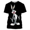 Summer Men's Short Sleeved Round Neck Casual Cartoon Anime 3D Digital Printed T-shirt Men's Top