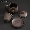 Yixing Handmade Purple Clay Teacup With Filter Tea separation Office personal Water Cup Travel Tea Set Household Drinkware 350ml