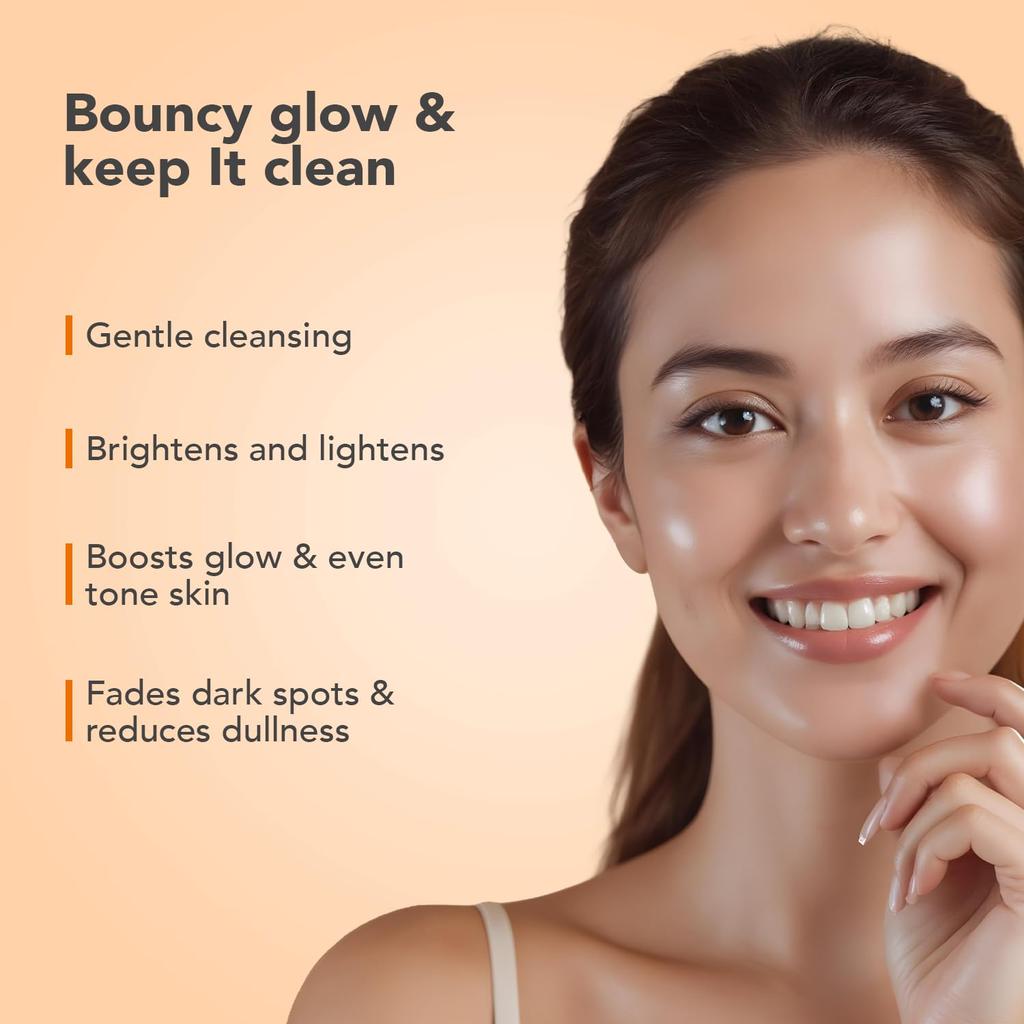 O3+ Vitamin C Glowing Face Wash 60 G For Bright Smooth Skin Daily Cleansing Radiant Complexion Care Cleanser Pack Of 1