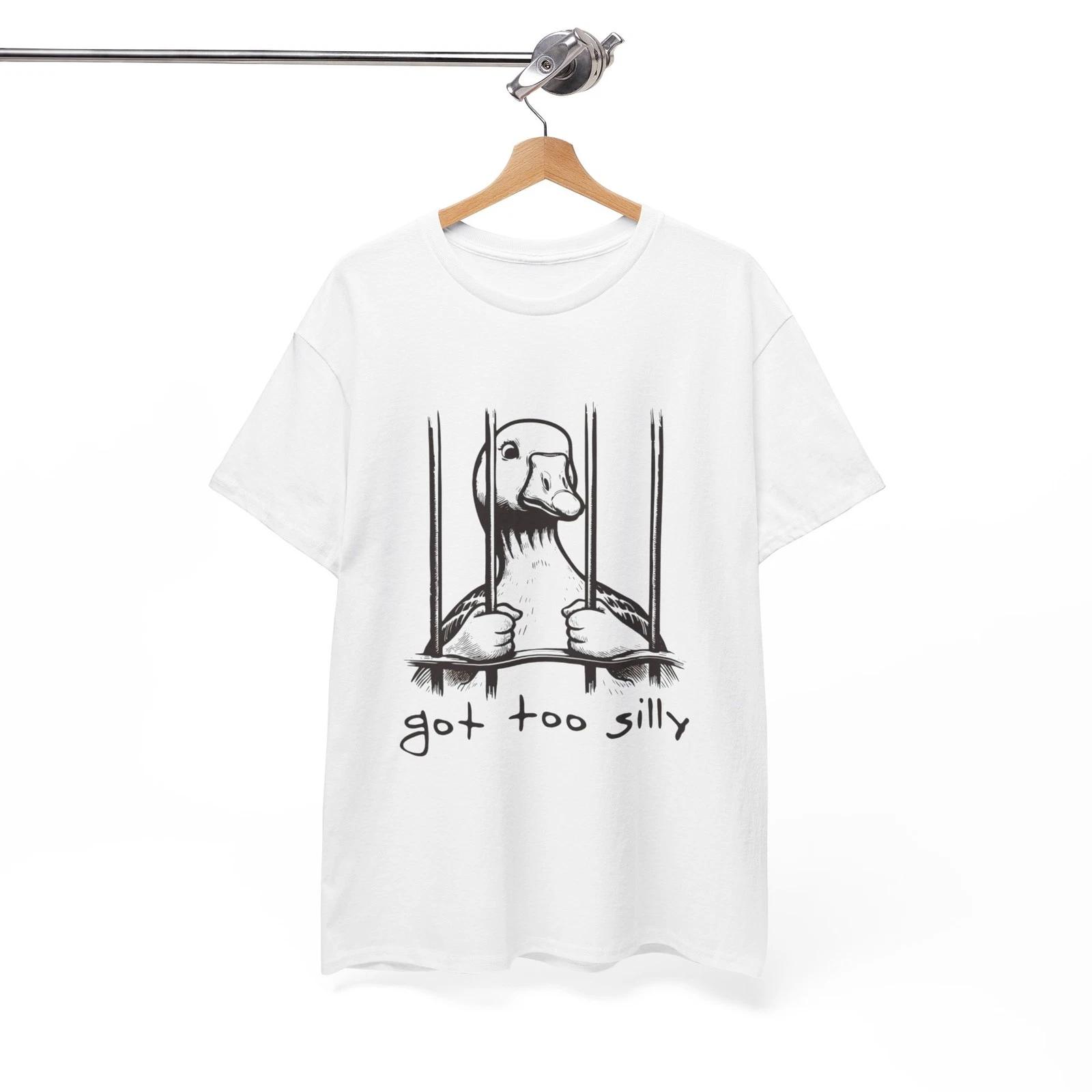 

Silly Goose In Jail Funny Graphic T Shirt 4XL