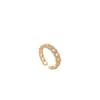 Trendy Geometric Zircon Twist Open Ring - Hot-Selling Fashion Statement