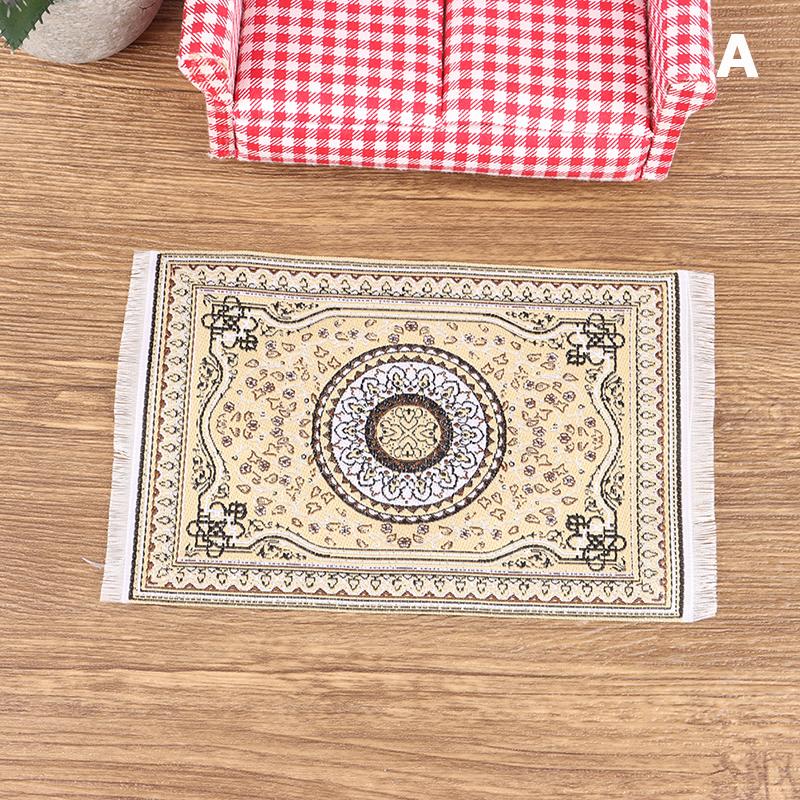 

1шт 1:12 Миниатюрный кукольный домик, напольный коврик, напольный коврик, игрушка для домашнего декора as the picture