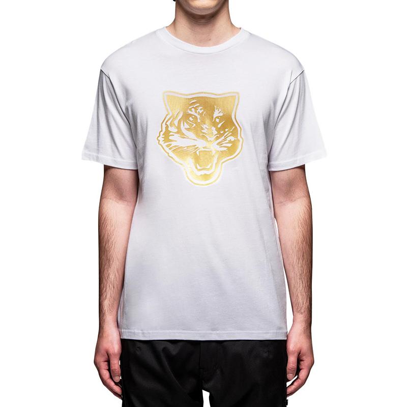 ONITSUKA TIGER Logo Print Lässiges Lockeres Kurzarm-T-Shirt Unisex Oberteile Weiß 2183A460-103