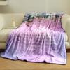 The Love of God Themed Flower Print Blanket  Printed Blanket for Living Room Bed Couch Lunch Break Soft Cozy Blanket for Friend's Festival Gift