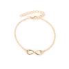 Simple Golden Silver Color Infinity Bracelet for Women Number 8 Charms Bracelets Bangles Fashion Unusual Party Jewelry LoverGift