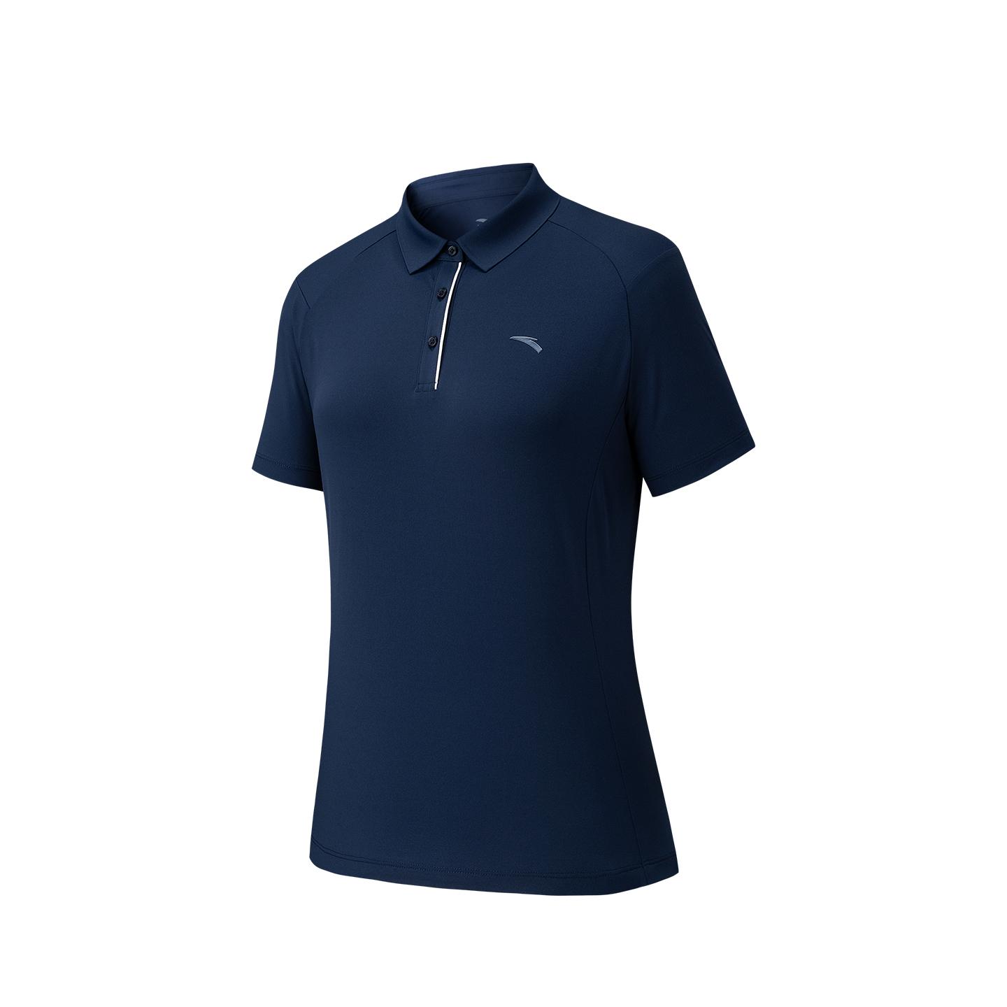 

Anta Short Sleeve Polo Shirt Summer 2026 Women tops Denim-Starry-Blue 962627109-3 XS