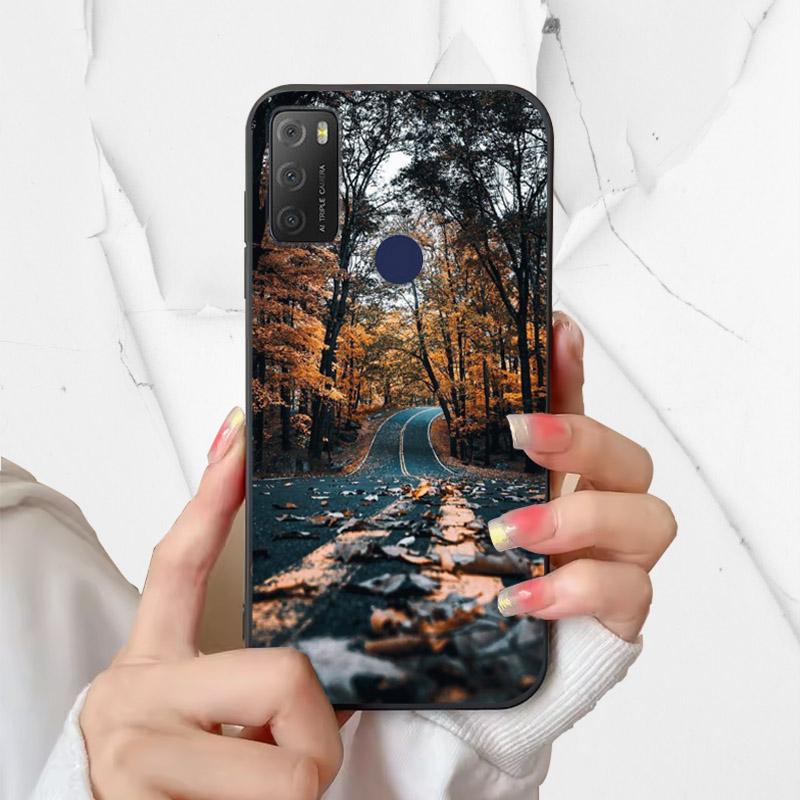 

For Alcatel 1S 2021 Case 6025H 6025D Fashion Silicone Soft TPU Phone Cover For Alcatel 1 S 2021 1S(2021) Case Funda Coque Bumper alcatel 1S (2021)