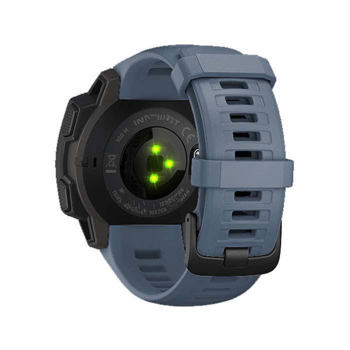Официальный силиконовый ремешок для Garmin Instinct/Instinct 2 Solar темно-синий