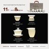MULTIPOTENT Chinese Mutton-Fat Jade Porcelain Kung Fu Tea Set
