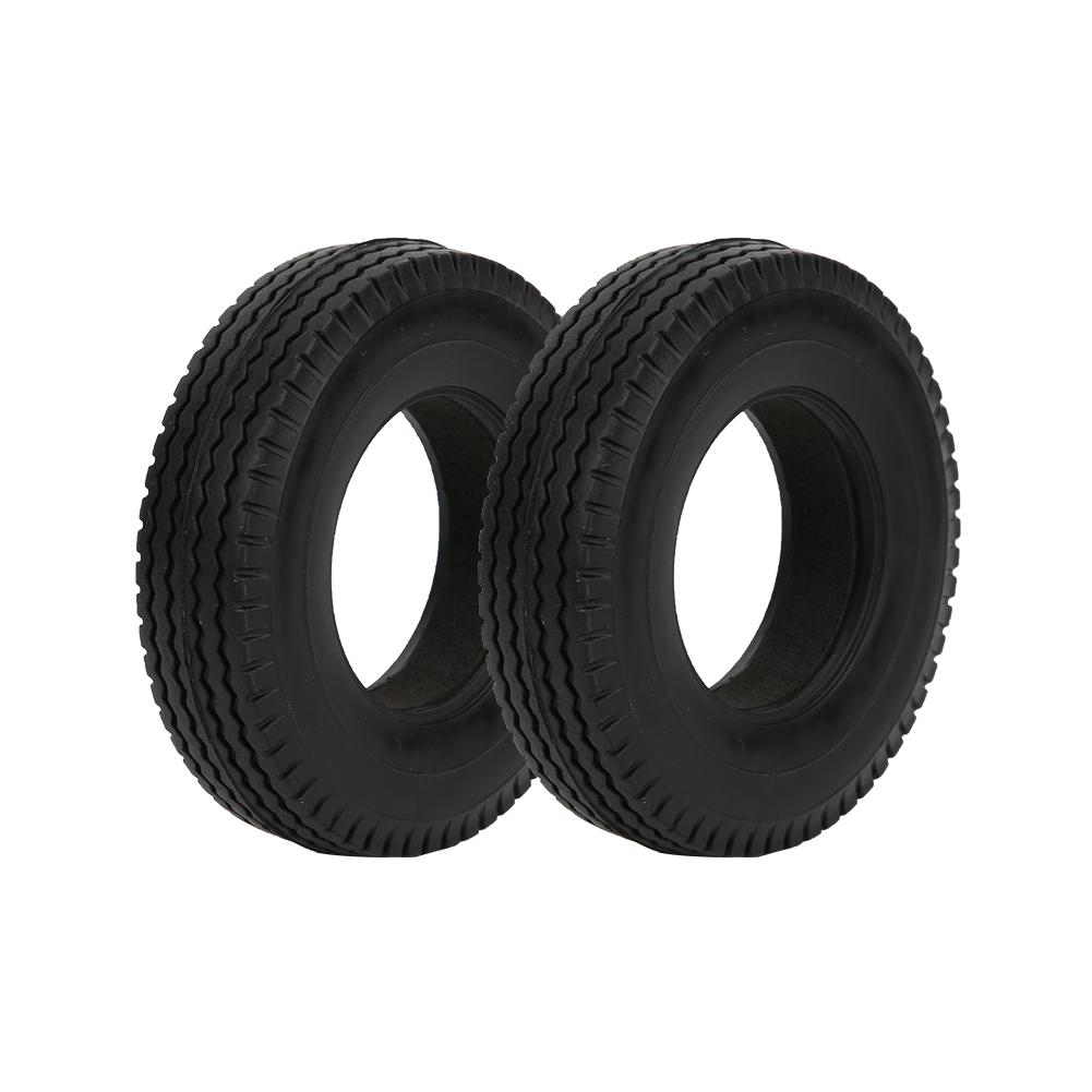 2 PCs High Wear Resistant Rubber Tires 85x21mm for Tamiya 1/14 RC Truck Tractor
