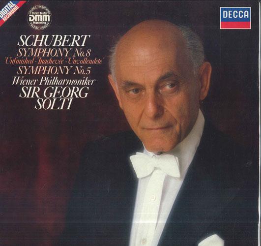 

LP Record GEORG SOLTI WQIENER PHILHARMONIKER Schubert Symphony No8 Unfinished B 643217 DECCA 1985 Germany Classical Used