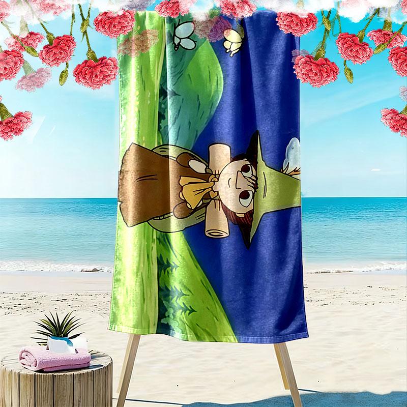 Snufkin Art Print Beach Towel, Large Soft Quick Dry Towel for Beach Camping Swimming