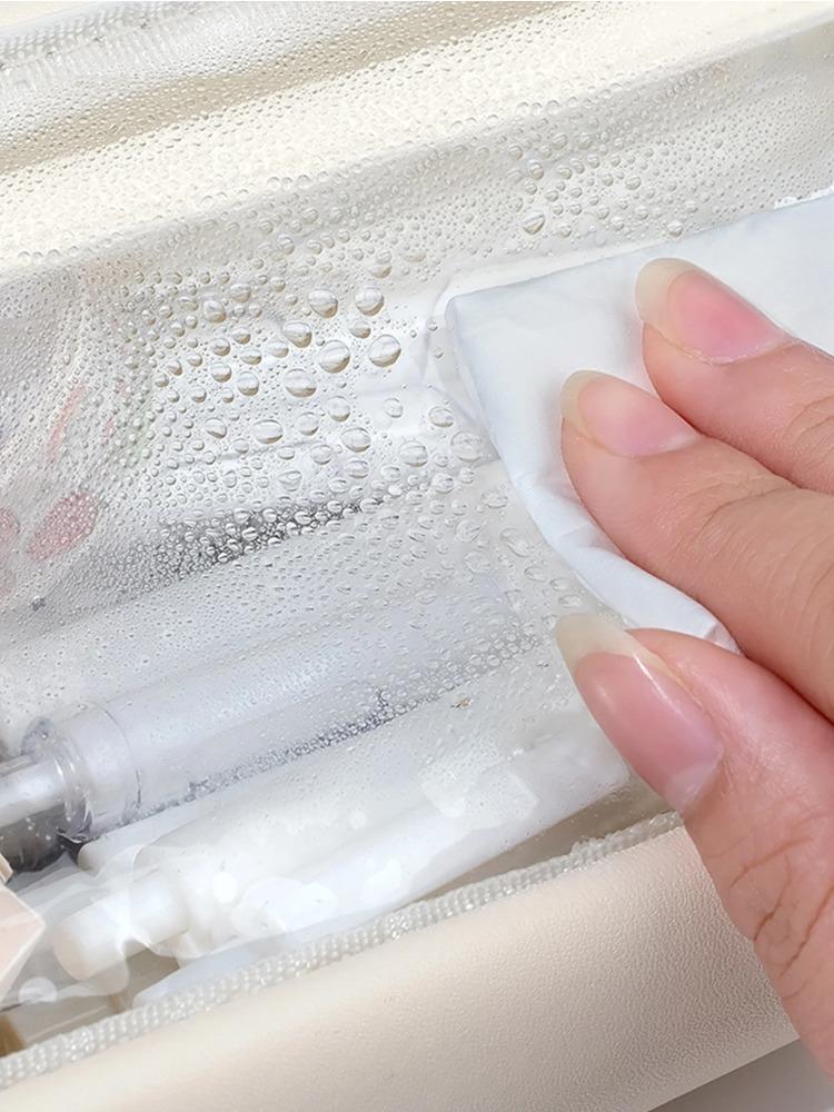 1pc PVC Waterproof Pencil Case Large Capacity Pen Case Organizer Zipper Pencil Pouch Office Supplies School Supplies Pencil Case