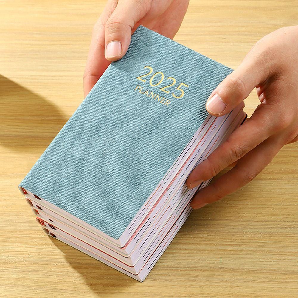 A6 2025 Agenda Book Lista rzeczy do zrobienia Dzienny Tygodniowy Miesięczny Planer Lista rzeczy do zrobienia Notatnik angielski Studenci