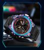 Sanda Multifunctional Sports Watch for Teen Boys: Dual Display, Luminous, Waterproof, with Alarm