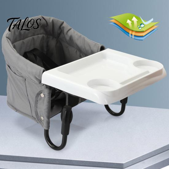 High Stability Portable Chair Baby Dining Table Foldable Waterproof Oxford Cloth 5-Point Stable Safety Belt Adjustable Fixing System Pole
