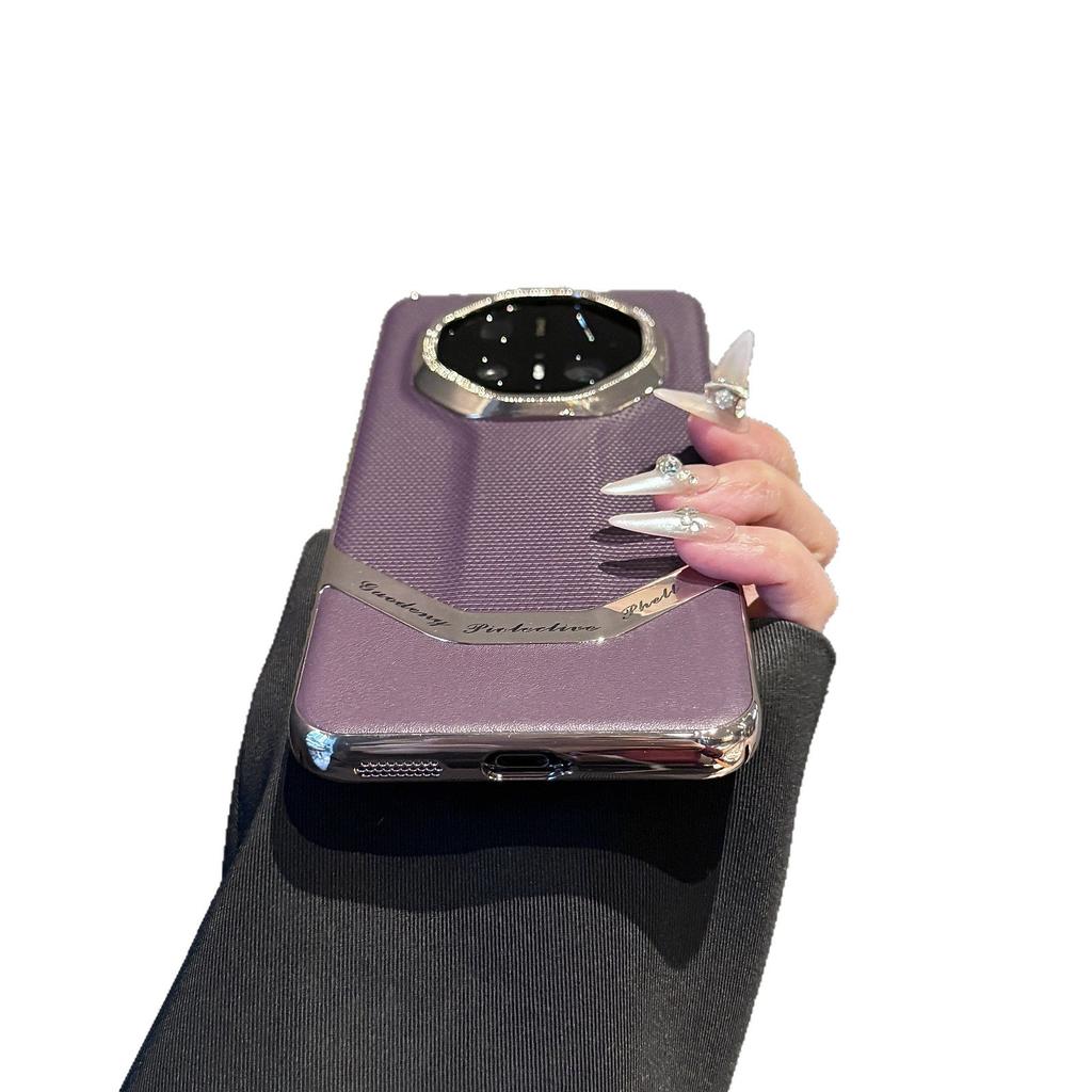 Business Gilt Leather Pattern Is Suitable for Huawei Mate70rs Extraordinary Master Mobile Phone Case Mate80rs Anti-drop Protective Case.