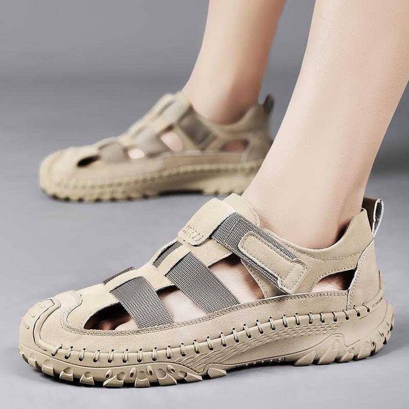 New Men Summer Sandals Fashion Soft Bottom Casual Shoes Flats Hiking Shoes Walking Beach Sandals Men‘s Sandals Wading Outudoor