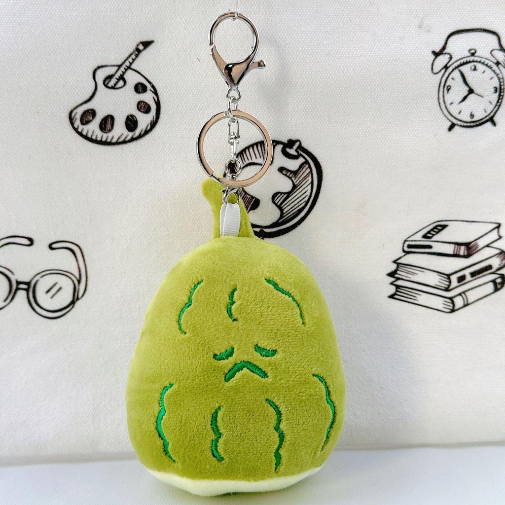 Mini Bitter Gourd Plush Doll Pendant - Cute & Creative Claw Machine Gift
