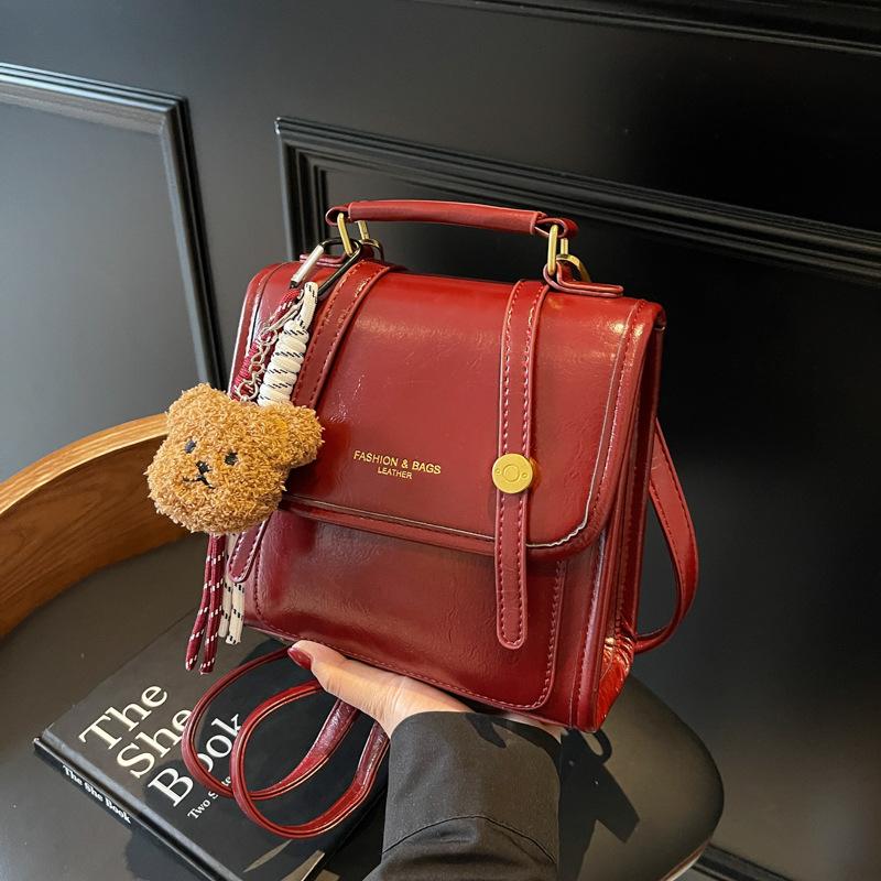 Retro backpack bag women's new casual versatile high-end commuter travel small backpack