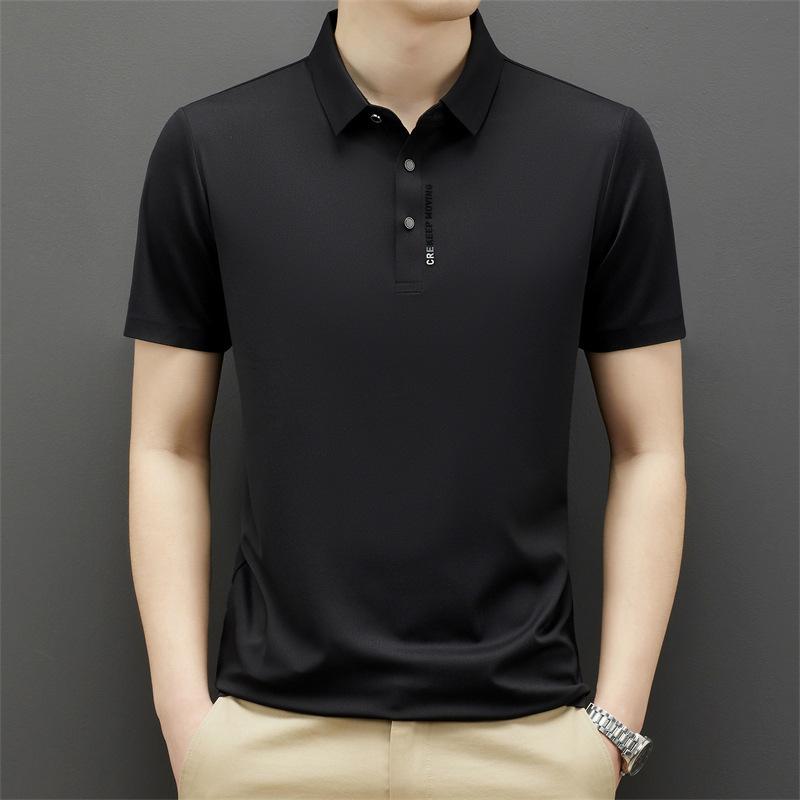 

Новая мужская повседневная тонкая летняя футболка с коротким рукавом, мужская рубашка поло XXXXL