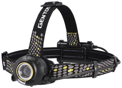 GENTOS LED USB 630 8 Ore de Funcționare Vizualizare Spate Necesită o Baterie Reîncărcabilă sau 3 Baterii AA HLP-2503 Lampă de Cap, Reîncărcabilă, Lumeni,