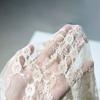 Embroidered lace fabric with hollowed-out patterns can be used for wedding dresses evening gowns and designer clothing fabrics