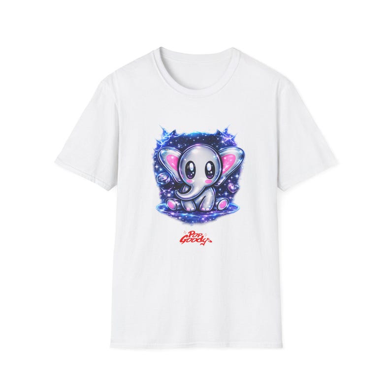 Cosmic Elephant T-Shirt | Galaxy Stars Nebula Illustration Tee 120