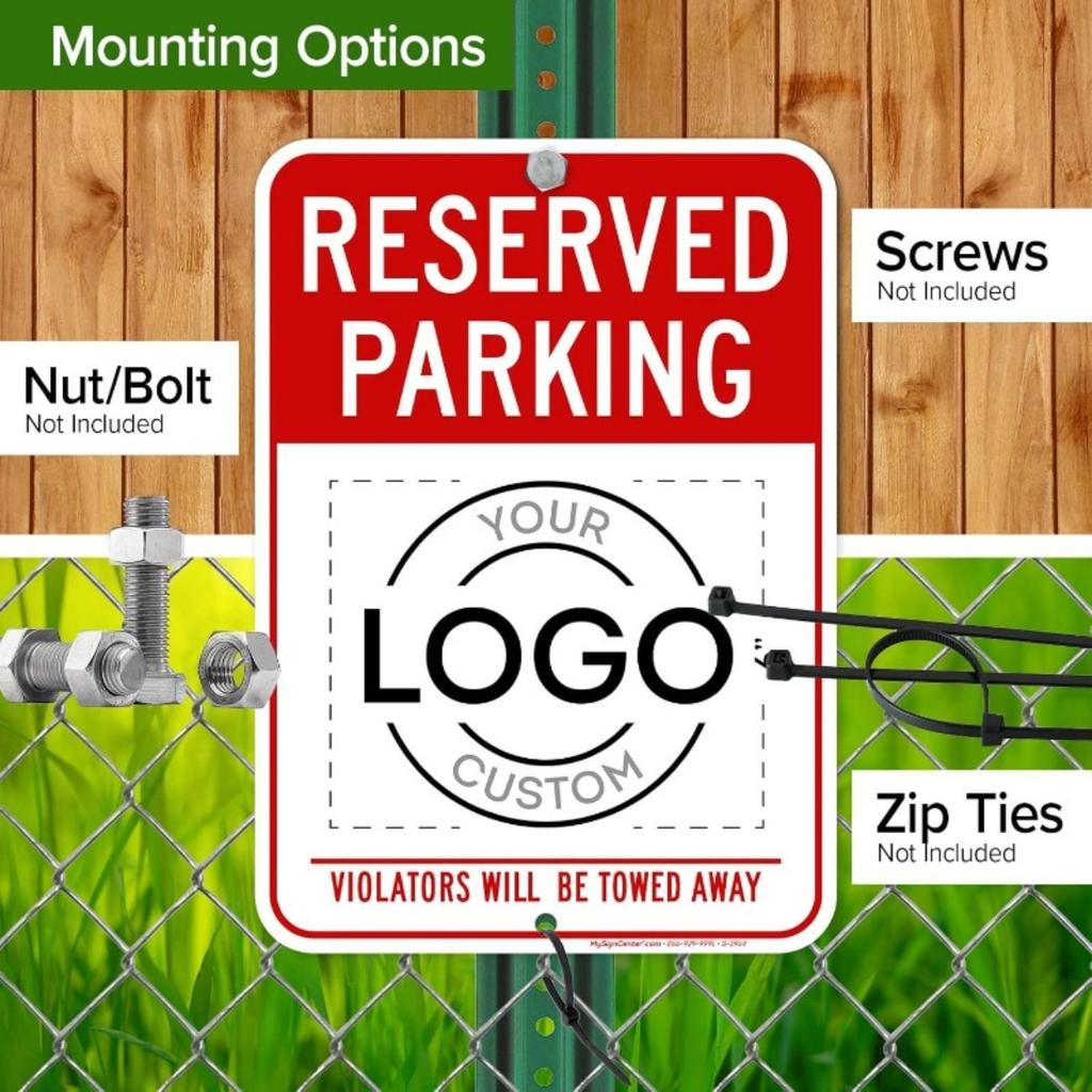 Metal Parking Sign - Rust-Proof Aluminum, Fade Resistant, Business Towing Warning