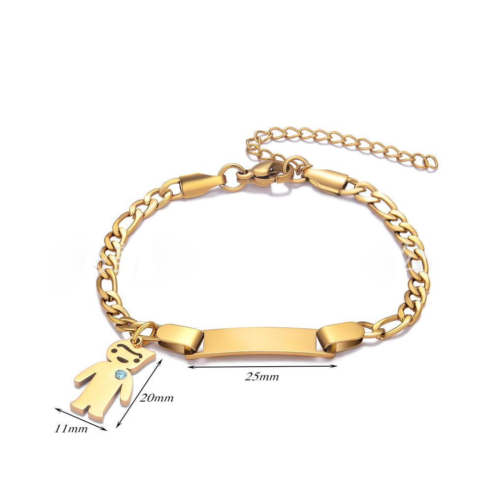 Custom Name Couple Bangle For Women Laser Engraved Letter Words Stainless Steel Figar Link Chain Personalized Bangle