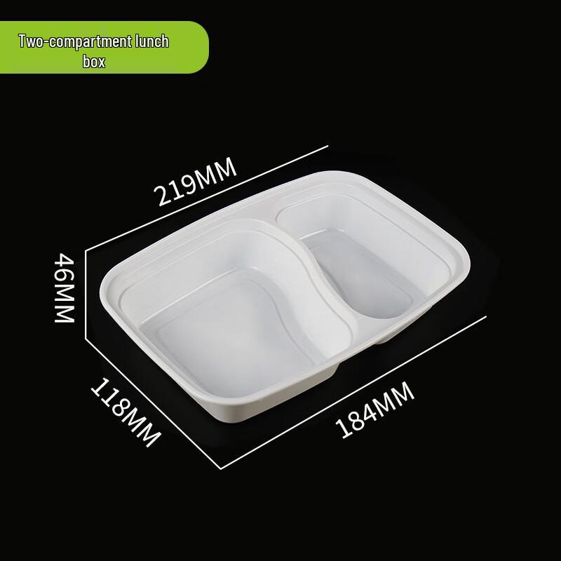 Disposable Multi-Compartment Food Containers with Lids