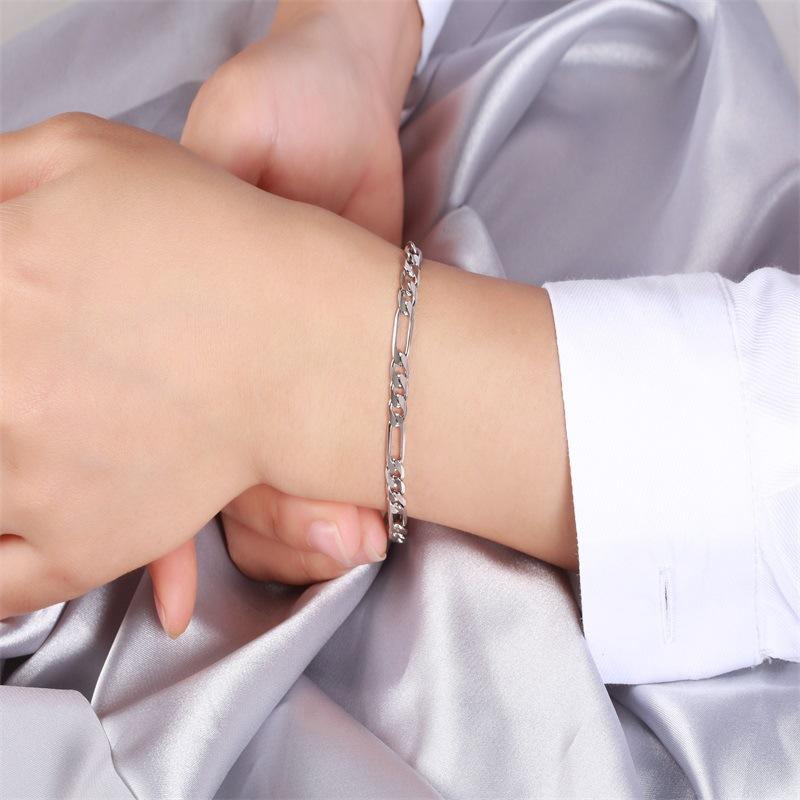 Jewelry S925 Sterling Silver Bracelet Plain Chain