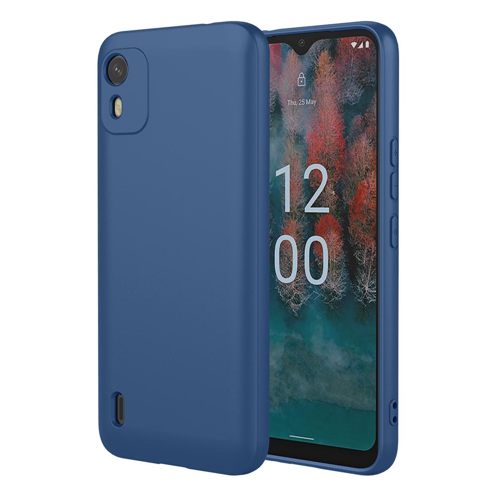 

Гибкий жидкий силиконовый чехол для Nokia C110 C12 C31 G22 C1 2019 защитный чехол бампер Fundas Coque Shell Capa Nokia C110 синий