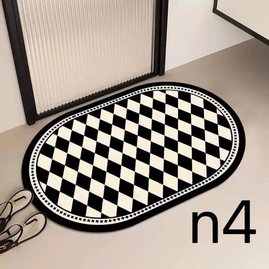 Einfache Badezimmer-Saugmatte, Duschraum, Fuß auf rutschfester Matte, Kieselgur-Saugmatte, leicht zu reinigende Fußmatte 40x60cm15.7x23.6in