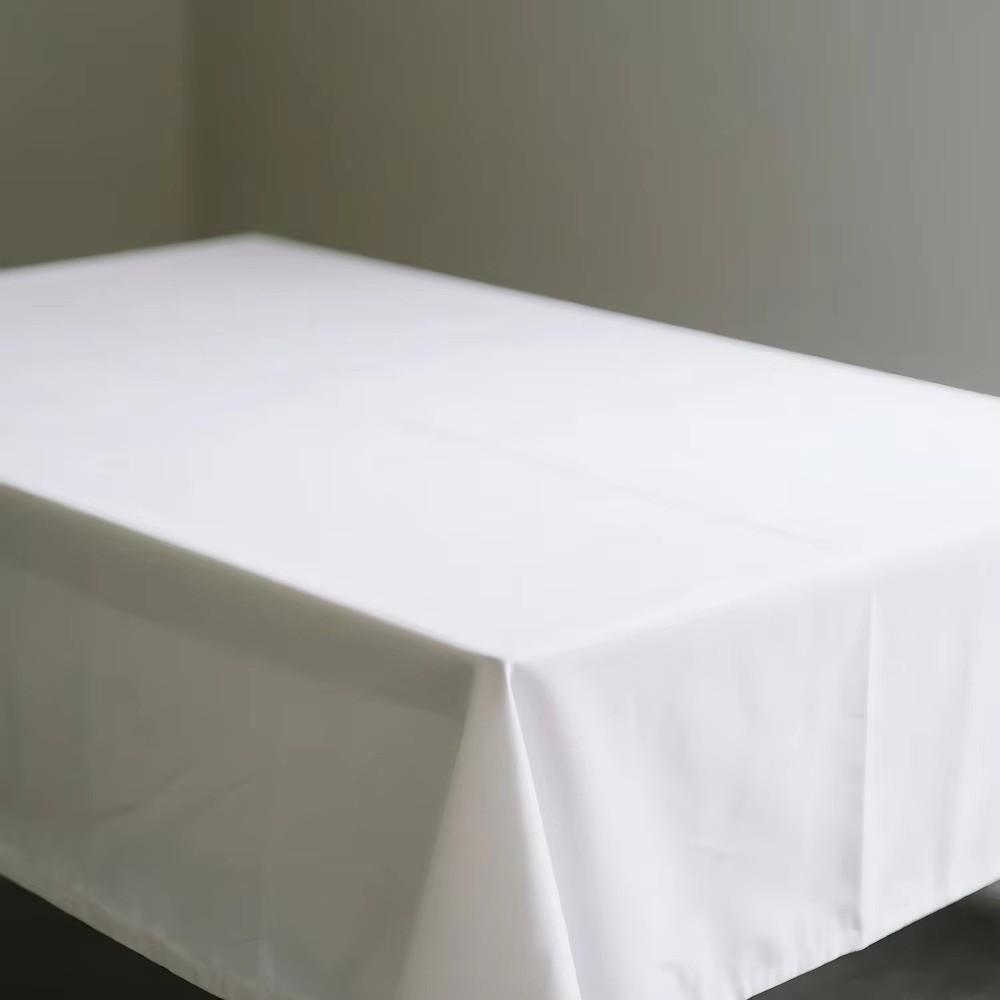 PE White Tablecloth Disposable Table Cloth New Glossy Tablecloth  Table Decoration