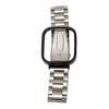 Watch Strap Protective Case Band 2 in 1 Adjusted Stainless Steel Watch Band for
