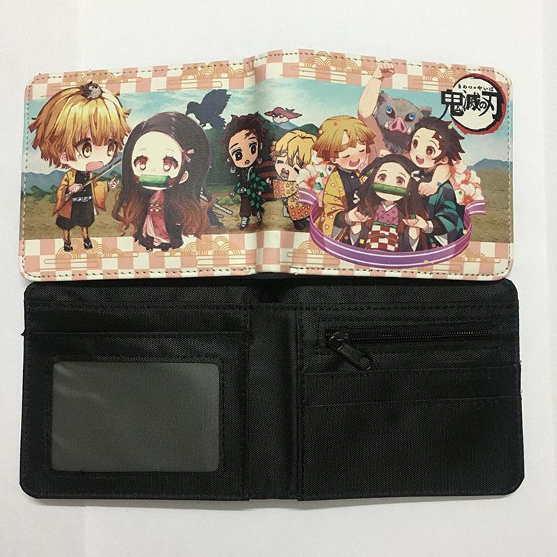 Japan cartoon comics Demon Slayer Short Wallet Cartoon Print Student Coin Purse 0022