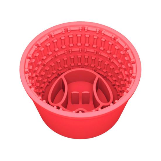 

Медленная кормушка для собак, силиконовый коврик для лизания собак, дозатор лакомств, защита от удушья розы красного