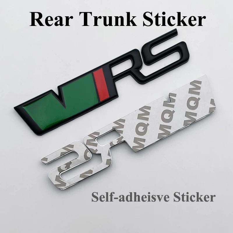 WMNC2 Car Sticker RS Logo VRS Front Grill Emblem Rear Trunk Badge Decal Fit for Skoda Octavia Kodiaq Fabia Superb MK3 Auto Accessories
