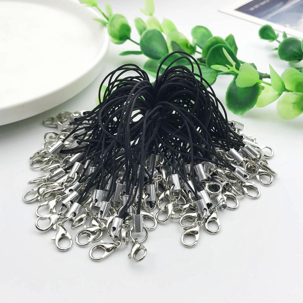 20/50Pcs Lobster Clasp Lanyard Strap Cord Mobile Straps Charm Nylon Key Ring Chain For DIY Jewelry Making Accessories