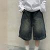 Mode Y2k Vintage Baggy Jorts Dames Wijde Pijpen Jeans Koreaanse Streetwear Casual Oversize Gewassen Denim Shorts Zomer