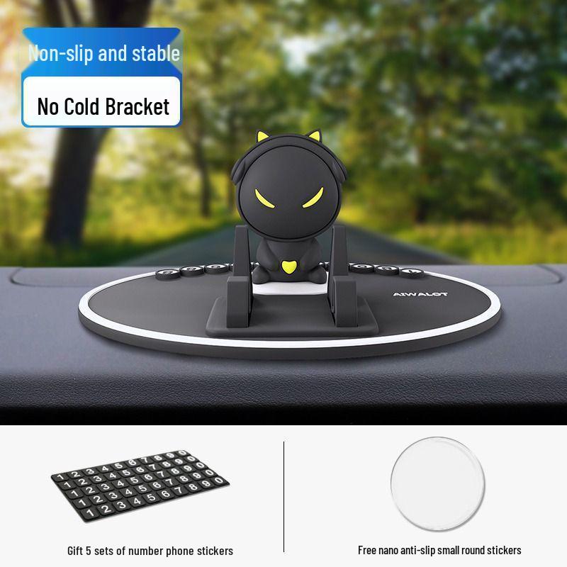 Kreslený držák na telefon na palubní desku auta - Multifunkční držák pro podporu navigace